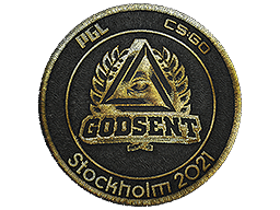 Patch | GODSENT (Gold) | Stockholm 2021 - visual modal